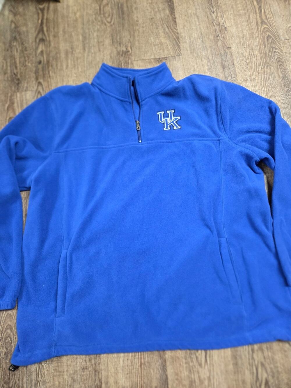 Croft + Barrow UK University of Kentucky Wildcats 1/4 Zip Fleece Shirt XL